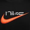 Nike T-shirty Męskie Czarne Okrągły Dekolt Umiarkowany Prosty Krój FV8412-010
