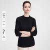 Navigare Women's Mock Neck Slim Fit Long Sleeve T-Shirt