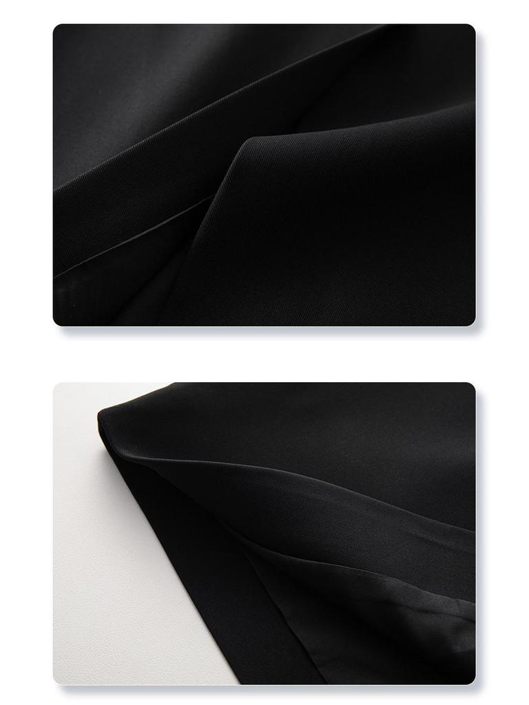 2025 Spring/Summer Women's Gray High Waist Midi Bodycon Skirt