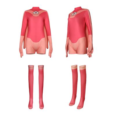 Neporaziteľný Atom Eve Cosplay Kostým Kombinéza Premaskovanie Pre Dospelé Ženy Body Kombinéza Plášť Oblečenie Halloween Karnevalový Oblek