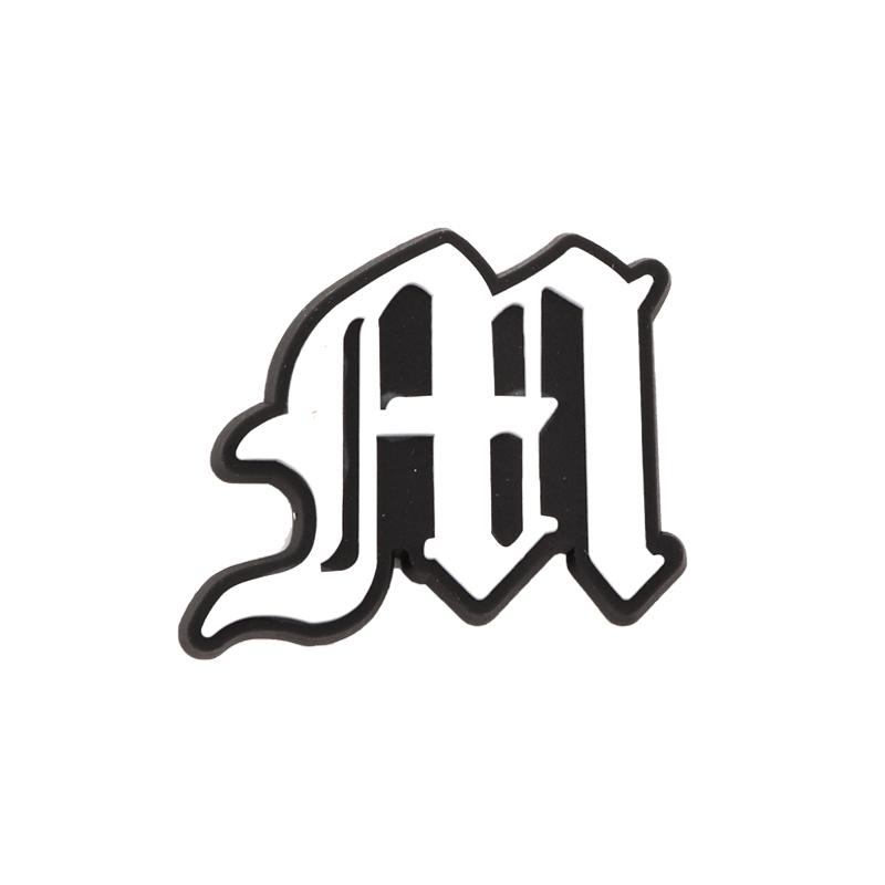 Maxun Old Alphabet Shoe Charms Letter Decoration for Clog Sandals Cute Grapheme Bracelet Party Accessories Favor 1 PCS