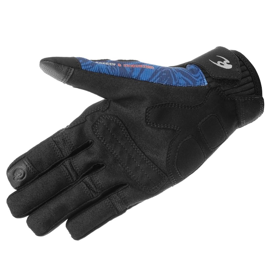 Komine GK-1853 Motorcycle Stretch Mesh Gloves Luce II Navy Marble XL