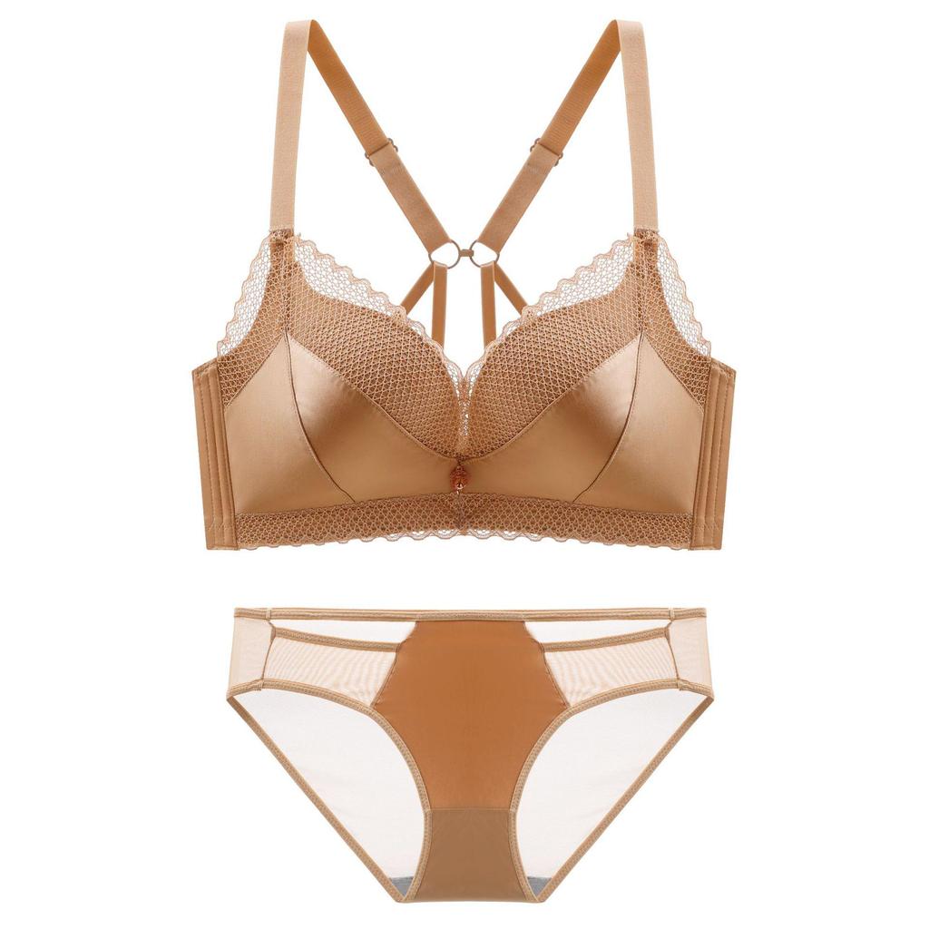 2022 Spring Wire-Free Push-Up Lingerie Set for Women with Side Support