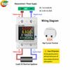 DC 11–611V 61A DIN-rail Mounted Multifunctional Single-Phase 1-in-1 DC Energy Meter with LCD Display for Voltage Current Power