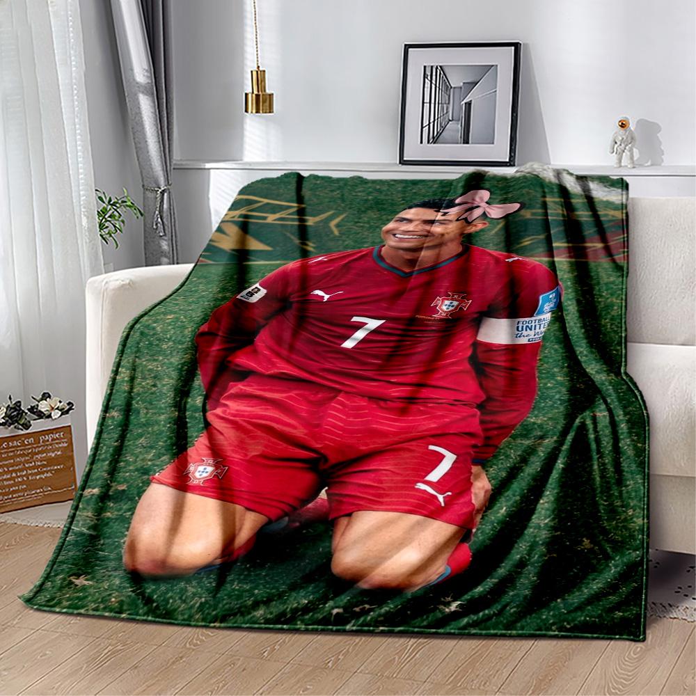 Cristiano Ronaldo 117 Blanket Ultra-Soft Suitable for Bedding Office Chair Bed All-Season Use Modern Style Best Holiday Gift for Friends Family