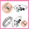 Copper Authentic FOREVER Eternal Panda Ring Womens Anniversary Gift Engagement Rings for Women Mens Jewellery High Quality