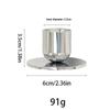 INS Style Silver Diamond Candle Holder - Western Restaurant Table Decoration