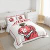Duvet Cover Set Michael Owen Liverpool 10 Red Retro Football Jersey Back View Classic Poster Art Print for Men Fan Gift