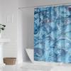 Modern Fresh Summer Ice Cubes Shower Curtain - Digital Print, Cool Bathroom Decor, Waterproof, Machine Washable, Home Decor