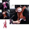 Cute Monkey Car Tissue Box Holder Plush Material Long-lasting Car And Home Use