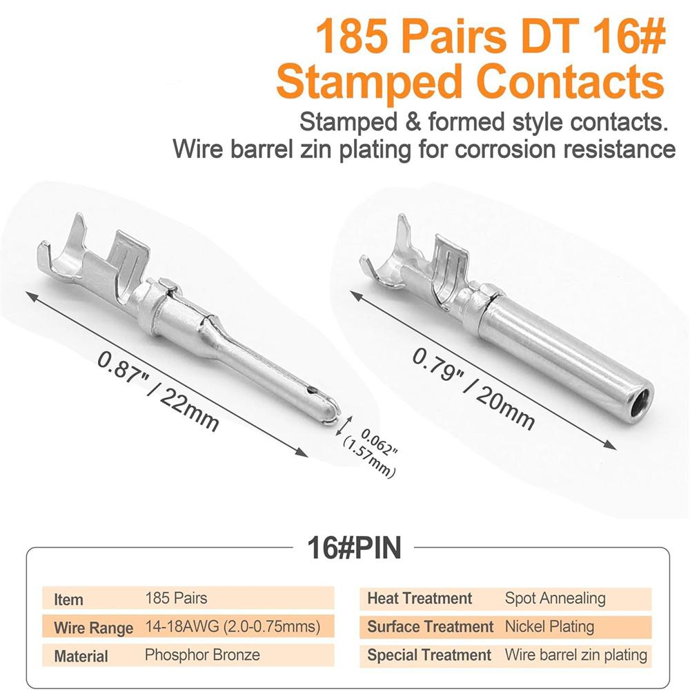 DT Connector Kit with Tool for Automotive Use