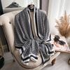 New Four Seasons Plain Stripe Cotton Scarf for Women Tassel Linen Scarves Hijab Lady Foulard Fashion Shawls Wraps Female Bandana