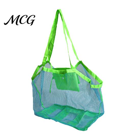 Faltbare Reisetasche Strand-Aufbewahrungstasche, Leichte Netz-Atmungsaktive Essentials Einfach zu tragende Tasche, für Outdoor-Partys Platzsparend