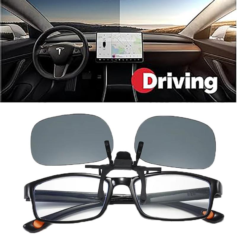 Polarized Clip on Flip Up Solbriller Menn Kvinner Nattsyn Gult objektiv Briller Kjøring Briller Fiske Skyggelegging Briller