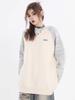 Unisex High-End Color Block Round Neck Sweater – Soft, Glutinous Knit with a Trendy, Relaxed Style