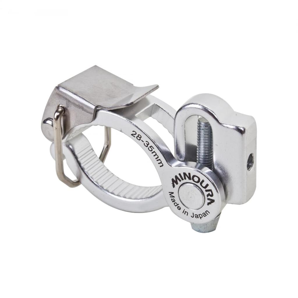 MINOURA Holder Lightweight Space Mount Hole Clamp Compatible Silver Multi-Purpose SM-2835 (Oversized Version/Single Type) Diameter 28-35mm