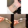Modeschmuck Ovaler Zirkon Kupferarmband Mit Vergoldung Für Elegantes Tragen