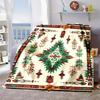 2026 New Arrivals Bohemian Geometric Pattern Flannel Throw Blanket, Soft And Cozy for Bed, Sofa, Office, Camping, All Seasons