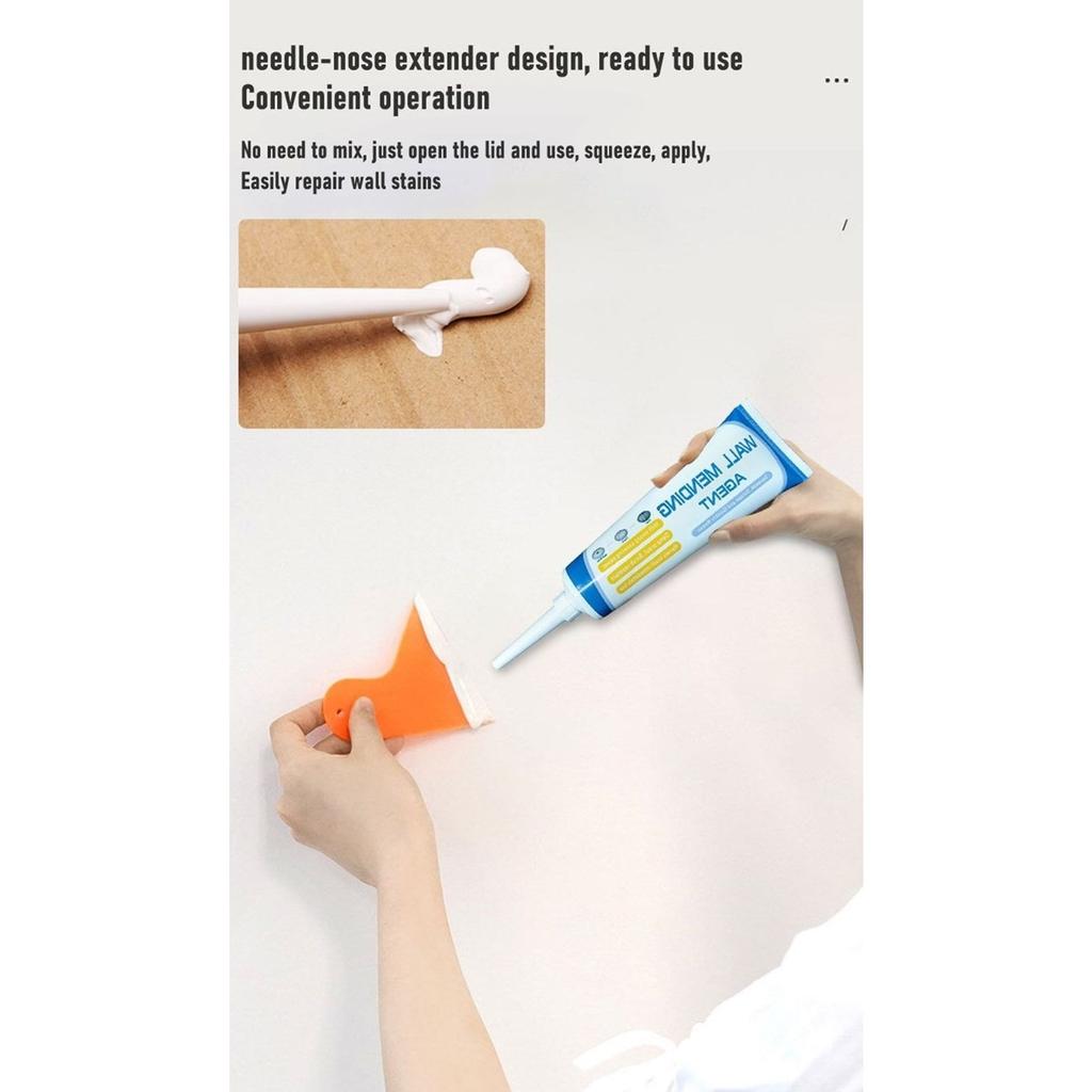 Schnelltrocknendes Wandbefestigungsmittel, wasserdichtes, effizientes Wandreparaturmittel, effektive Wandrissreparaturcreme für Badezimmer
