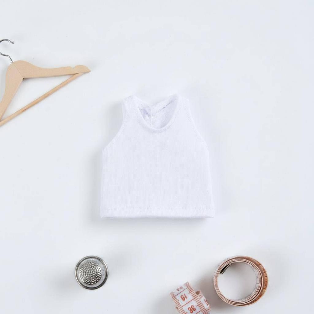 2 Pack Doll Vest Action Figure Shirt Tank Top Clothes Soft Standalone Layer for Character