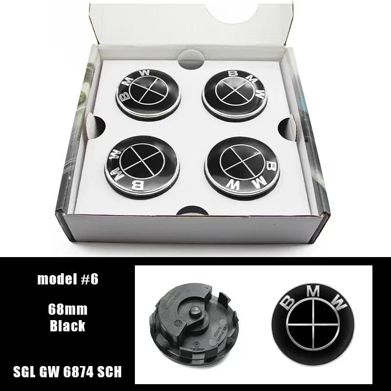 Für BMW E90 E91 E92 E93 F30 F10 F11 F04 E84 E83 F25 E70 F15 E72 F16 M2 M3 M5 M6 BMW GROUP 4 Stück 68MM Schwimmende Felgendeckel