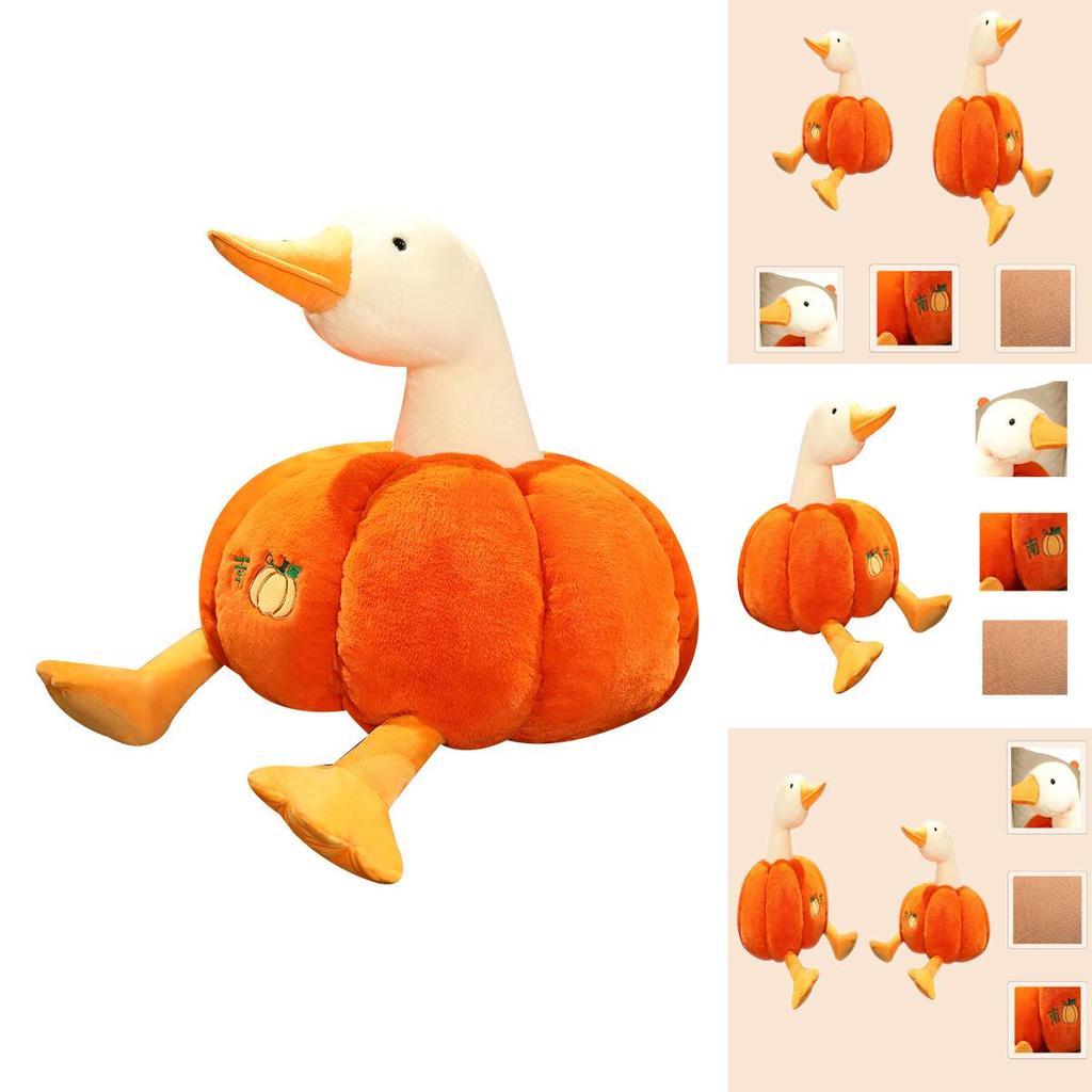 Pumpkin Duck Plush Toy Cute Gift For Kids And Animal Lovers