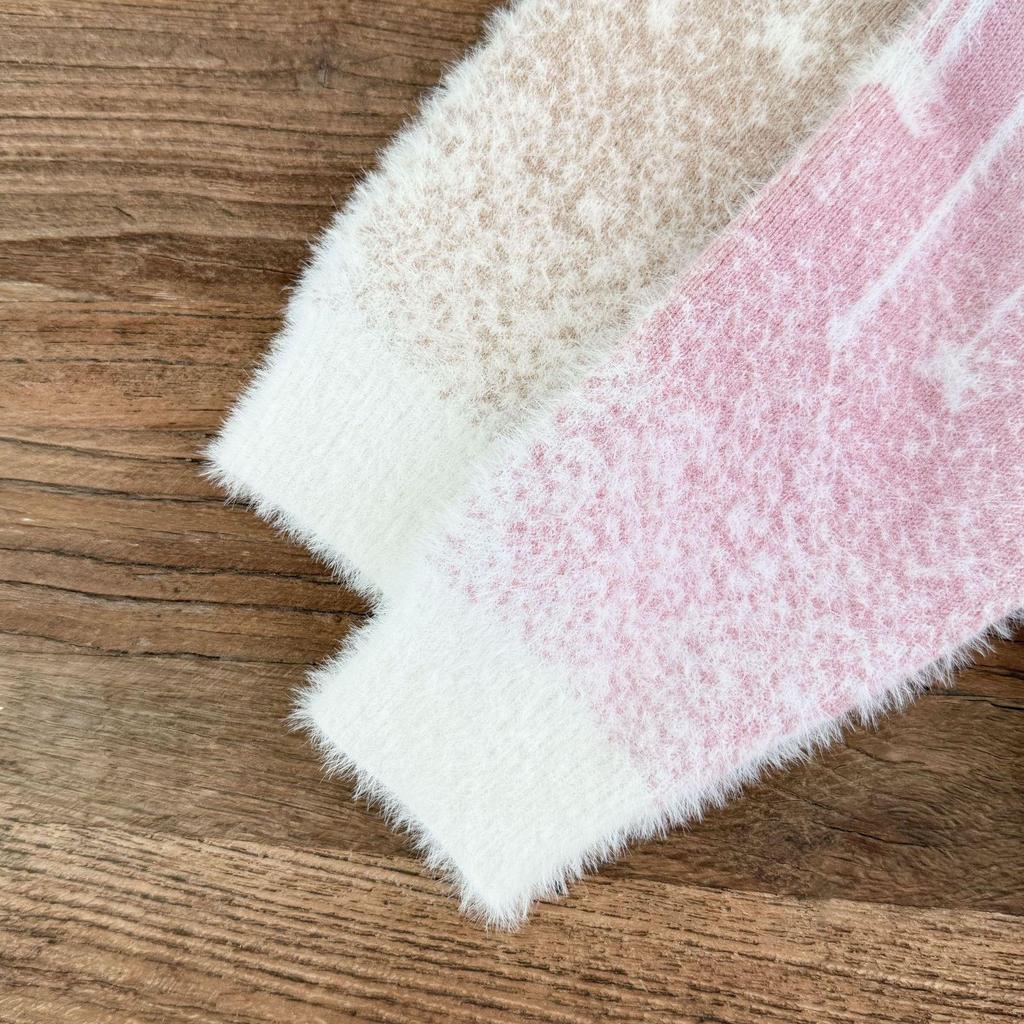 Cozy Gradient Star Romper for Baby Girls - Fall/Winter Collection