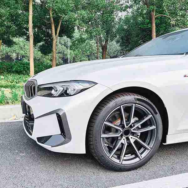 1 Paar BMW 3er G20/G21 LCI M Sport Frontstoßstange Windmesser Dekoration