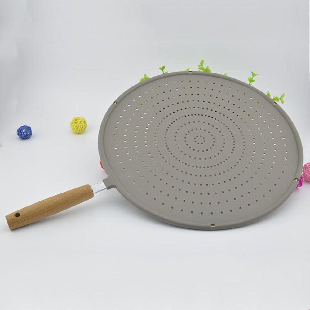 Splash-proof Silicone Splatter Screen with Handle Oil Splatter Guard Kitchen Gadgets
