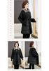 Elegant Women's Winter Fur-Lined Cotton Jacket: Fashionable, Thickened, Waist-Cinched, Slimming Design