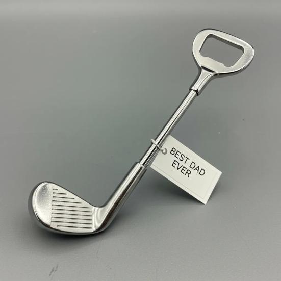 1/2Pcs Golf Club Bottle Opener Heavy Duty Metal Manual Beer Bottle Opening Tool Kitchen Gadget Father's Day Dad Golf Lover Gift