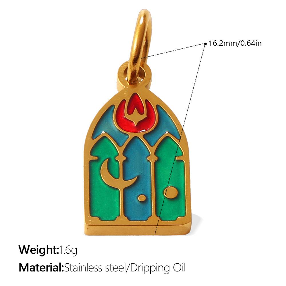 Cute Colorful Oil Dripping Small Pendant Multi-Style Cartoon Pendant Rainbow Smiley Face Love Diy Jewelry Accessories