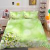 3D Printing Household Bedding Set Chrysanthemum Printing Pillowcase and Quilt Cover 2/3 Pieces of Plant Microfiber Comfortable Household Bedding