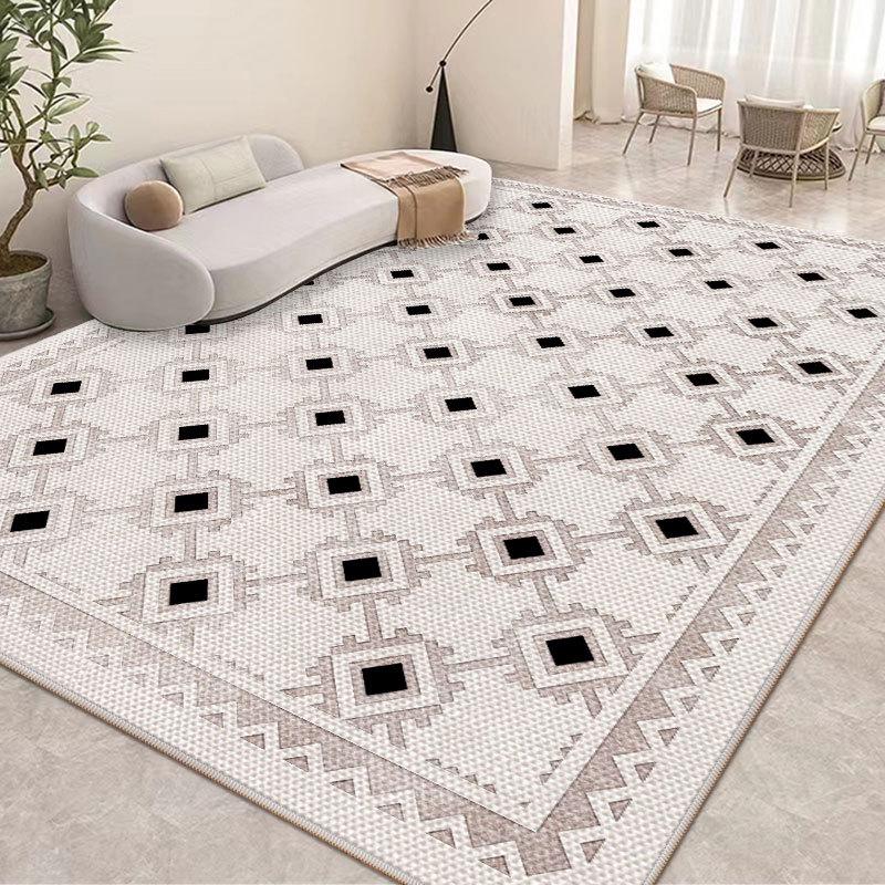 

Ковер Ice Silk, моющийся, нескользящий, дышащий, для гостиной, 2024 г. - не требующий ухода напольный коврик 180x200 cm