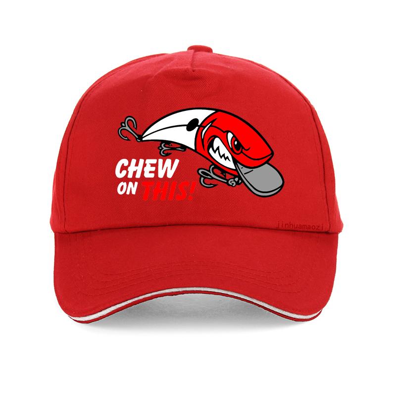 Outdoor Unisex fishing hat Cartoon funny Chew on This baseball cap Unisex Fishbone sunhat Adjustable hiking Bonnet Truck hats Adjustable