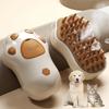 1pc Electric Steam Cat Brush Ultimate Grooming Tool with Self-Cleaning, Silicone Massage Bristles, Hair Remover Coat Care for Cats Dogs .