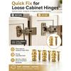 Hinge Repair Screw & Expansion Anchor, 6×14mm Short Expansion Screw Set for Cabinet Hinges, Wardrobe Doors, Wood Board, Tile and Furniture Repair (50)