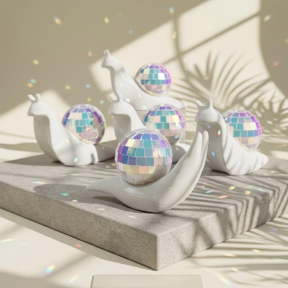 2 PCS Snail Shaped Window Light Refractor Light Catcher Sunlight Catcher Ornament Desktop