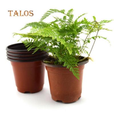 10 Pcs Small Plastic Round Flower Pot Terracotta Nursery Planter Yard Plant Ornament