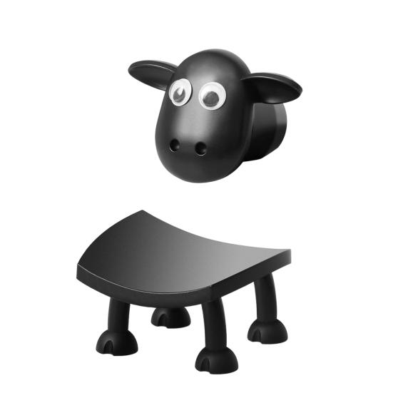 

Toilet Paper Holder with Sheep Model No-Rust Roll Paper Dispenser Easy Replace Waterproof Organizer for Home Kitchen Bathroom 1pc