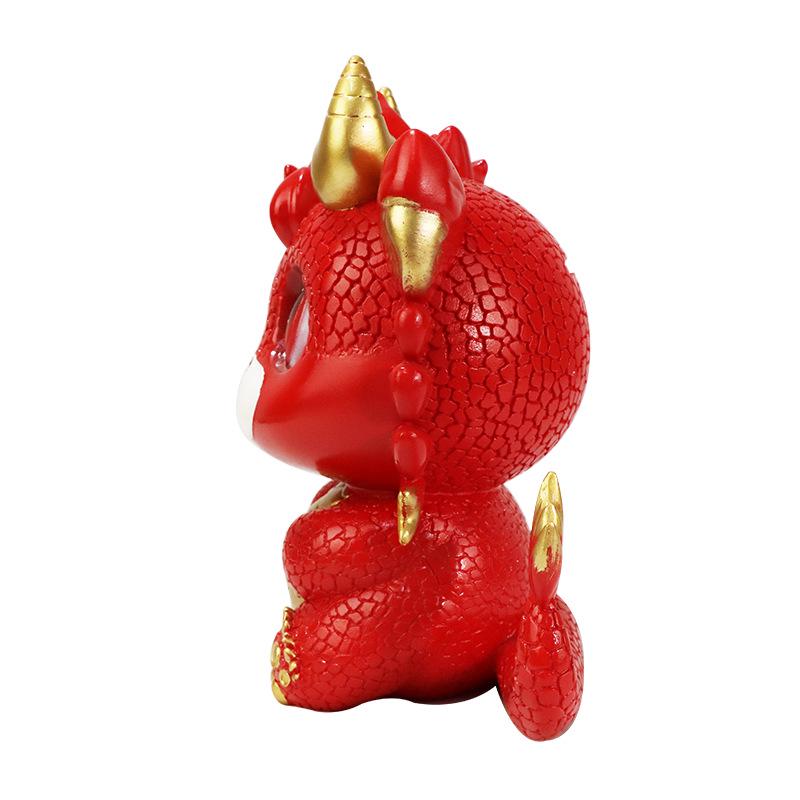 Customizable Resin Dragon Statue Money Box Ornament
