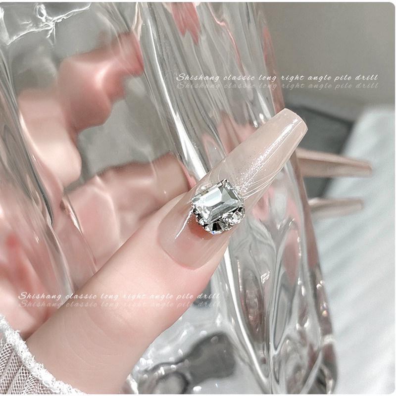 Luxurious Rectangular Crystal & Diamond Nail Art Decorations
