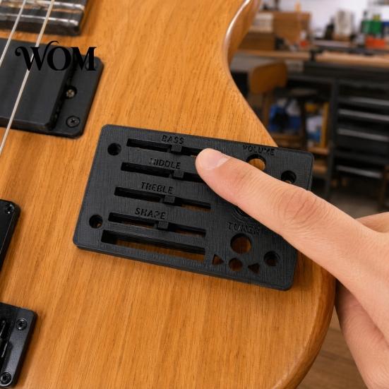 PLA Guitar Faceplate Replacement for Ibanez Fishman SST Preamp, 3D Preamp System Printed Control Plate Cover, Accessories Durable