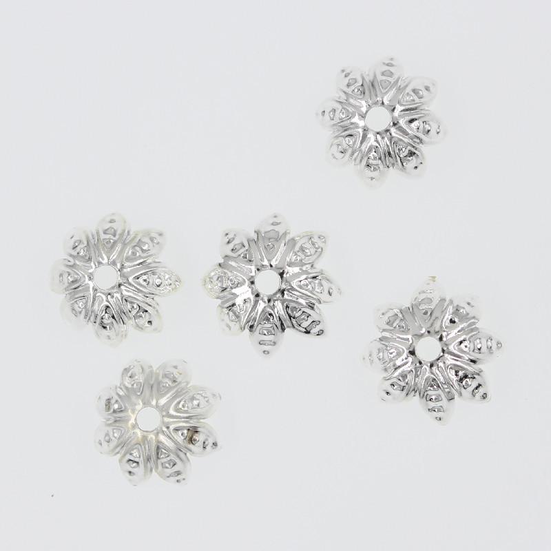 Octagonal Lotus Flower Base Jewelry Accessories, Multi-color Electroplated