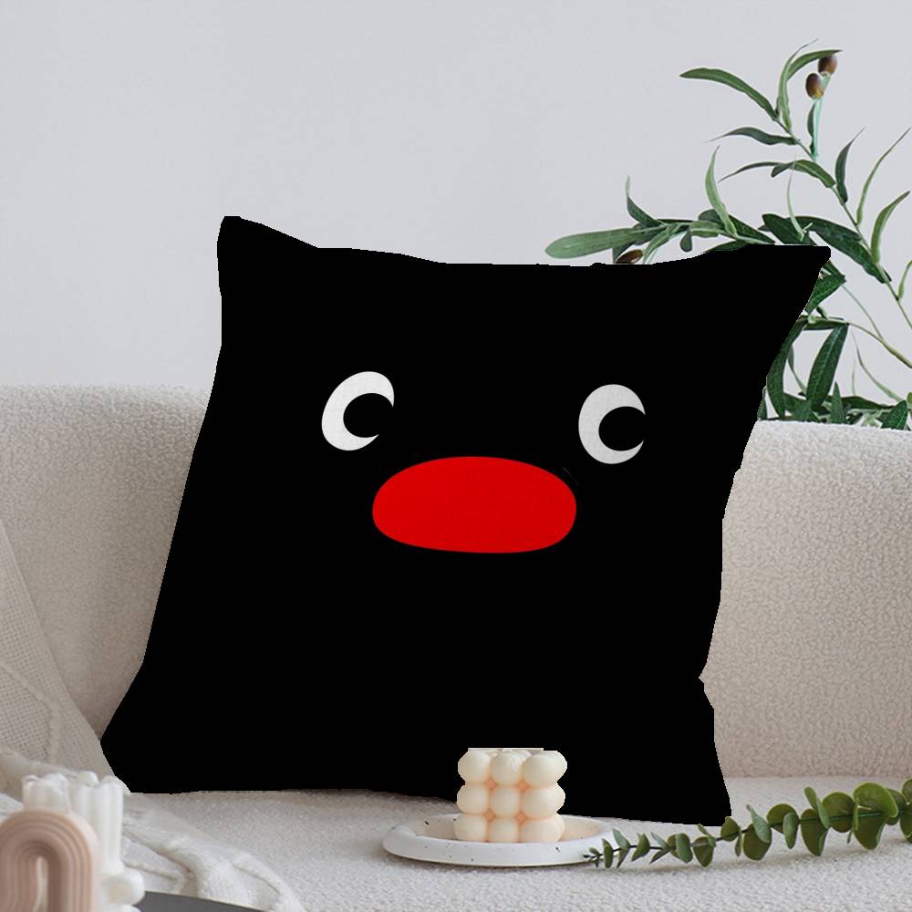 Cartoon Cute PPingu PPenguin Cm Cushion Cover Pillow Cover Decor Pillowcase Home Pillowcase for Couch Pillow