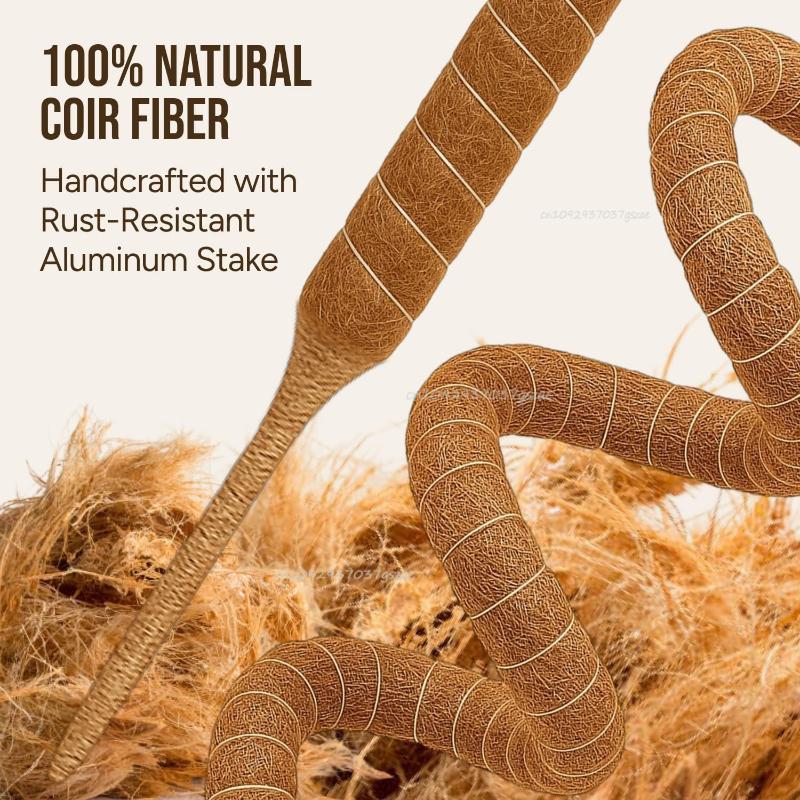 Large Artificial Palm Climbing Coir Pole Gardening Coconut Stick for Climbing Plants Vines and Creepers Plant Home Garden Decor