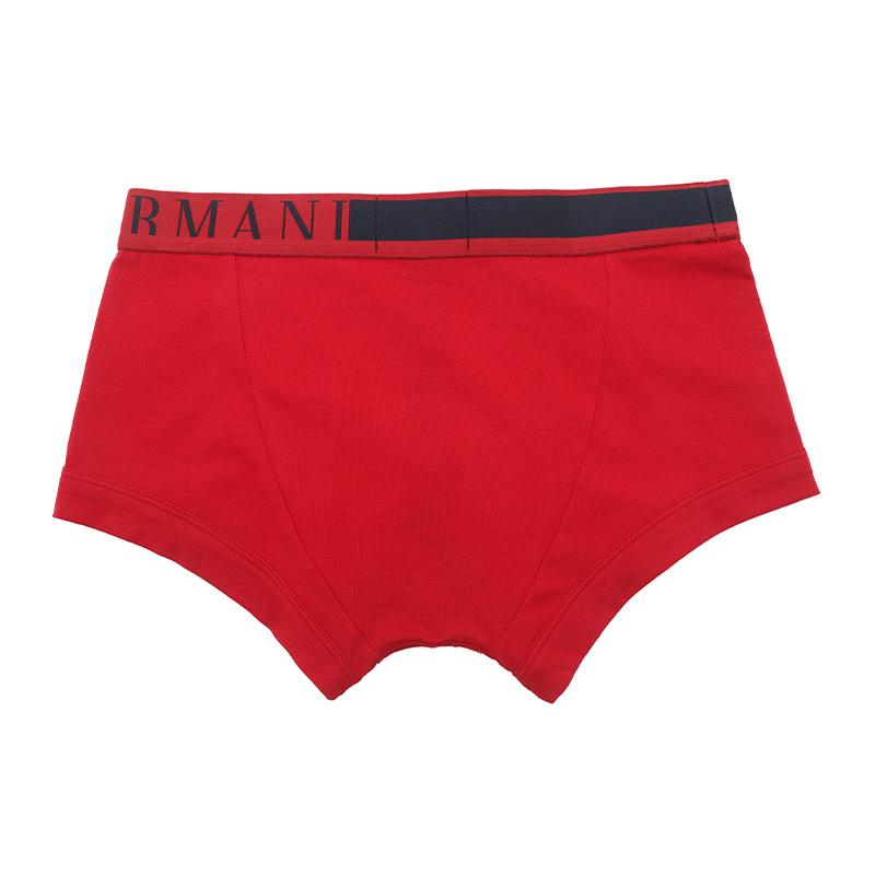 Emporio Armani FW22 Letter Print Boxer Briefs Men underwear Red 1113892-F5251-2174