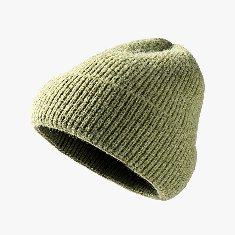 Custom Winter Hats Wool Beanie Embroidery Logo Classic Knit Beanies Knit Cuffed Plain Hats Skull Cap Warm Beanies