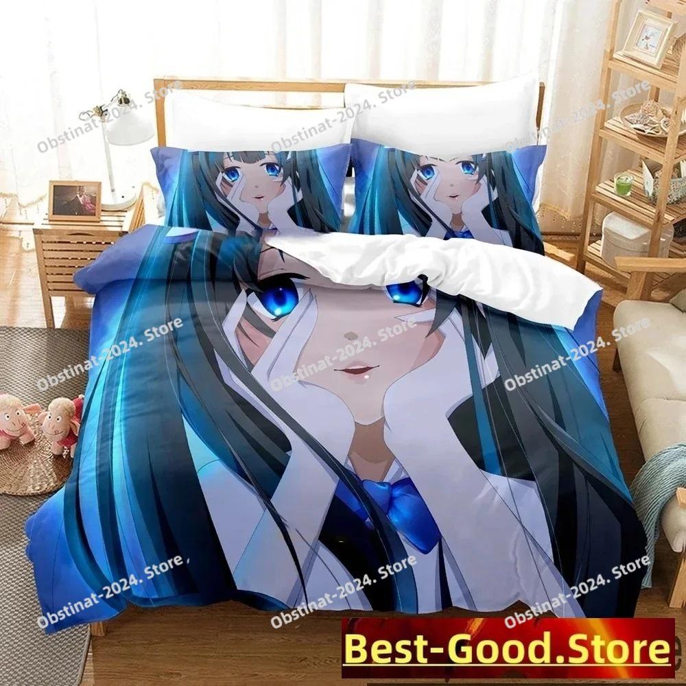 3D Print DanMachi Anime Hestia Bedding Set Duvet Cover Bed Set Quilt Cover Pillowcase Comforter king Queen Size Boys Adult