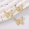 5pcs Delicate Pearl Butterfly Charms for Jewelry Making DIY Necklace Bracelet Earrings Accessories Supplies